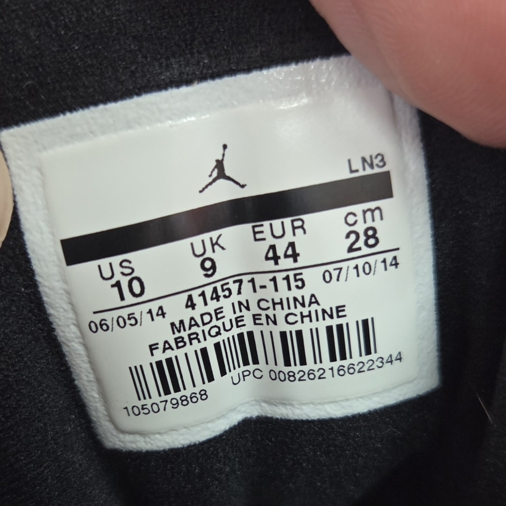 Nike Air Jordan 13 Retro White-Teal-Grey Barons Hologram Mens Sz 10 [414571-115] - Picture 9 of 10